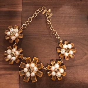 Kate spade Chunky faux crystal and pearl necklace